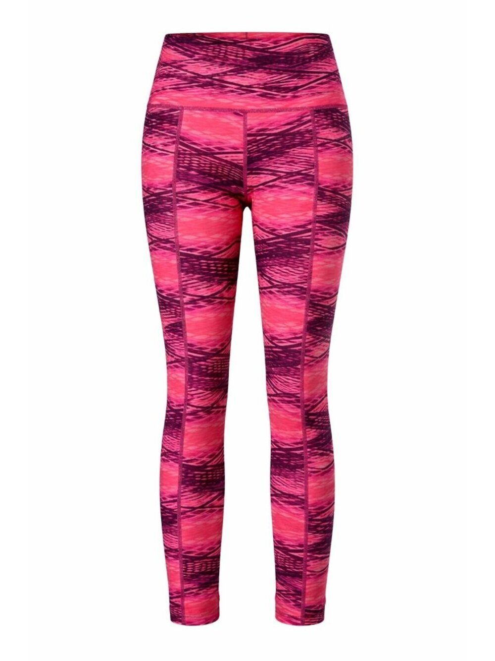 Nine West Active Striped Leggings Pink Purple Size S Pockets Stretch NWT